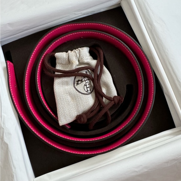 Hermes Pink Belt in Box - Picture 1 of 9